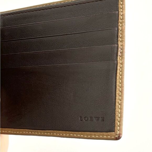 LOEWE Vintage brown leather wallet - Picture 5 of 6